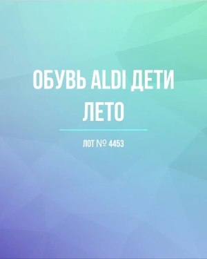 Купить Обувь ALDI дети лето#10 кг, ЛОТ №4453 оптом в Саранске и Мордовии