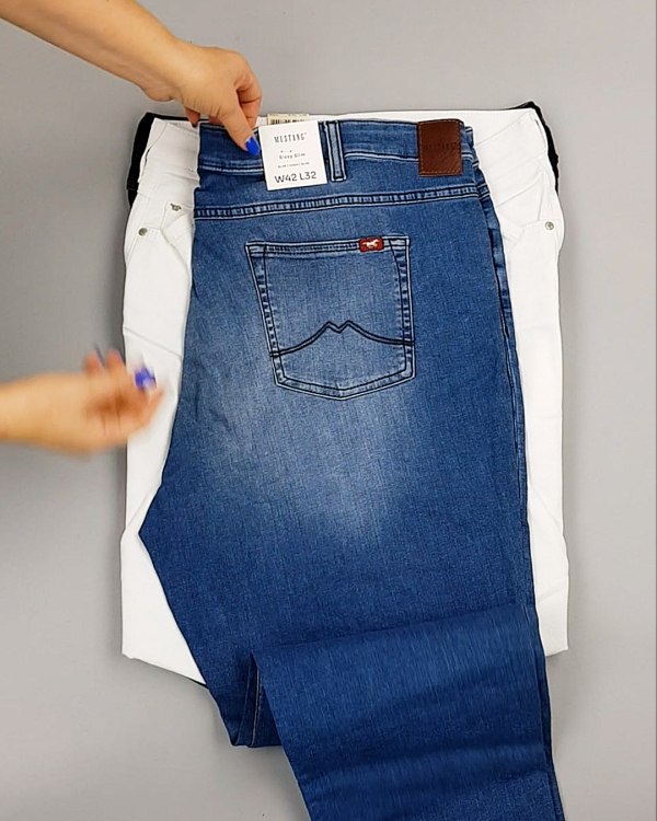 Фотография  975 - Джинсы MUSTANG м/ж#5 кг, ЛОТ №6957 оптом в Саранске и Мордовии