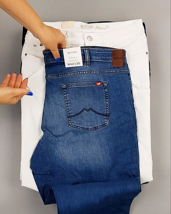 Фотография  378 - Джинсы MUSTANG м/ж#5 кг, ЛОТ №6961 оптом в Саранске и Мордовии