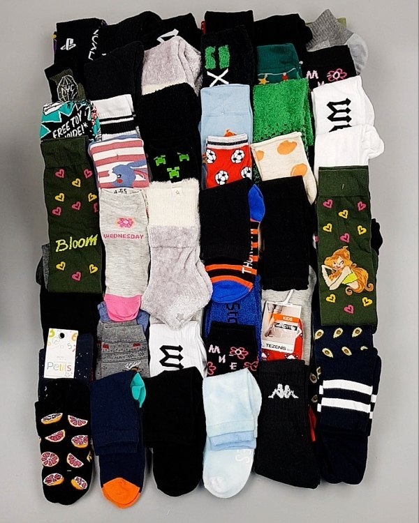 Фотография  843 - Носки дети СТОК зима#5 кг, ЛОТ №6988 оптом в Саранске и Мордовии