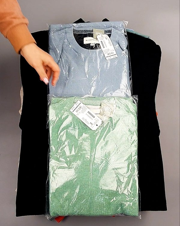 Фотография  788 - Джемпера легкие мужские TOM TAILOR 124#8,7 кг, ЛОТ №7606 оптом в Саранске и Мордовии