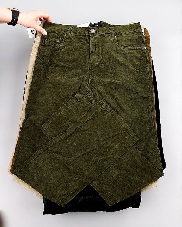 Фотография  128 - Брюки вельветовые м/ж C&A 025#10 кг, ЛОТ №8031 оптом в Саранске и Мордовии