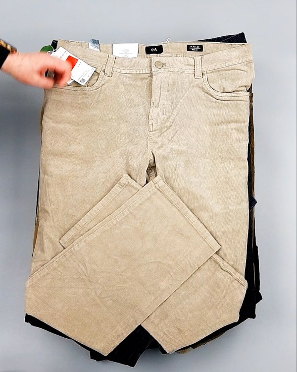 Фотография  270 - Брюки вельветовые м/ж C&A 025#10 кг, ЛОТ №7902 оптом в Саранске и Мордовии