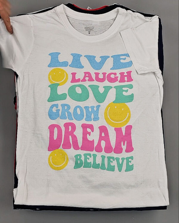 Фотография  446 - Футболки м/ж (Printed T-Shirts New)#5 кг, ЛОТ №8913 оптом в Саранске и Мордовии