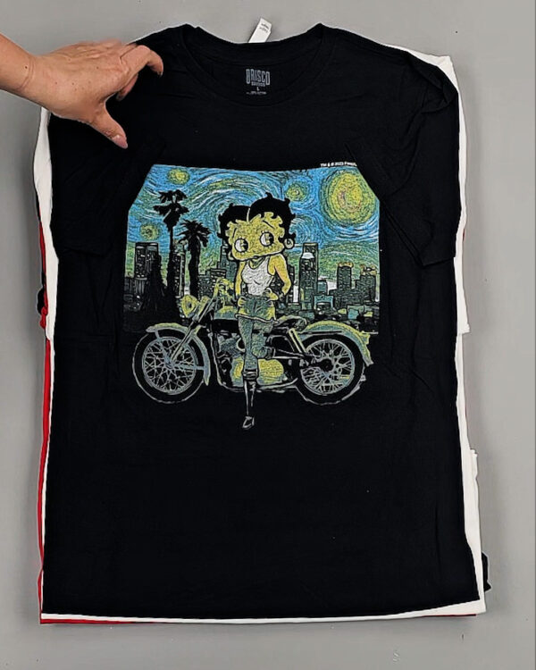 Фотография  376 - Футболки м/ж (Printed T-Shirts New)#5 кг, ЛОТ №8913 оптом в Саранске и Мордовии