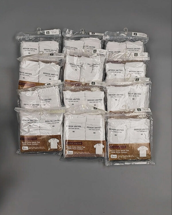 Фотография  117 - Футболка белая муж Корея 085#5 кг оптом в Саранске и Мордовии