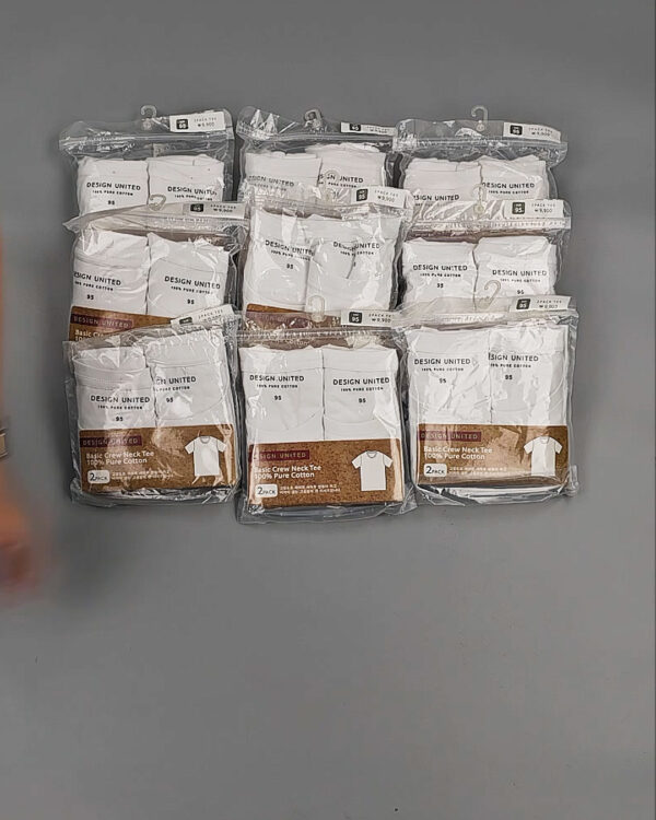 Фотография  954 - Футболка белая муж Корея 085#5 кг оптом в Саранске и Мордовии